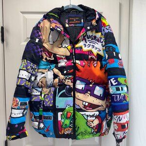 The Rugrats- Members Only Nickelodeon Puffer Jacket Coat SIZE: L
